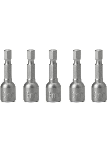 Elektrikli El Aletleri Soket Adaptörü Somun Sürücü Hızlı Serbest Bırakma Seti 1/4 5 Adet 8mm Matkap Ucu Elektrikli Matkaplara Uygun Gri Hex Shank (Yurt Dışından) fırsatları