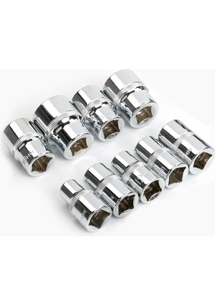 10MM 1/2 "kare Sürücü Altıgen Kısa Lokma Anahtar Cr-V Çelik Anti-Pas 6 Nokta El Lokma Anahtar Kafa 8-36MM Soket Kafaları Oto Tamir (Yurt Dışından)