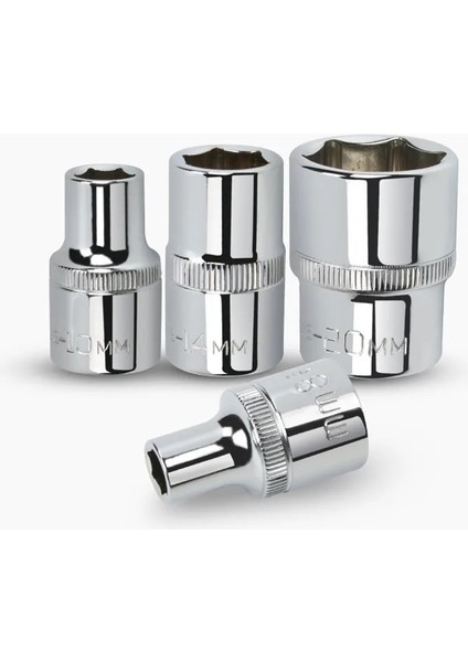 10MM 1/2 "kare Sürücü Altıgen Kısa Lokma Anahtar Cr-V Çelik Anti-Pas 6 Nokta El Lokma Anahtar Kafa 8-36MM Soket Kafaları Oto Tamir (Yurt Dışından)