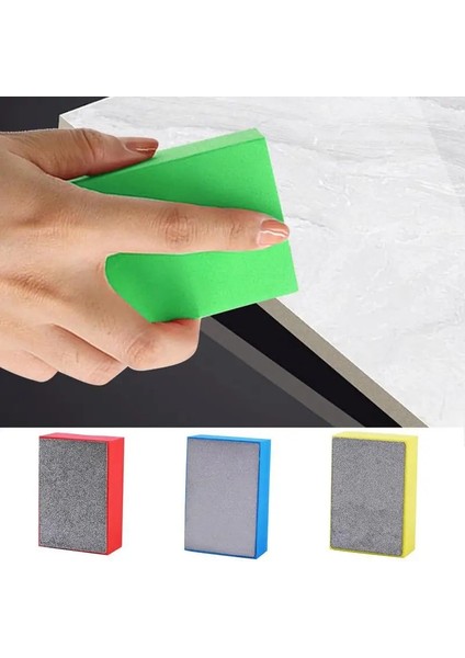 Sarı Elmas El Parlatma Pedleri 90X55MM Kiremit Cam Aşındırıcı Taşlama Bloğu Pedi Taş Mermer Seramik Aşındırıcı Zımpara Diski Kaplumbağalar (Yurt Dışından) modelleri