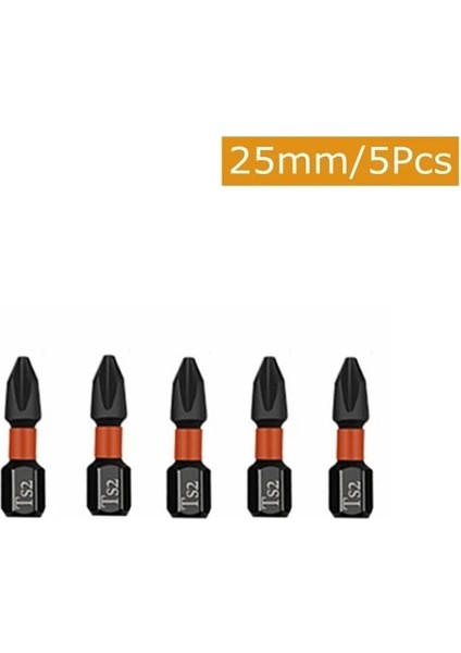 5 Adet 25MM Ph2 Manyetik Çapraz Bit Seti Manyetik Toplu Kafa Darbe Güçlü Çapraz Yüksek Sertlik Tornavida Seti El Aletleri 25/50/65/70/90/150MM (Yurt Dışından)