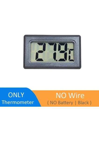 T-No Tel-Siyah Mini LCD Elektronik Sıcaklık Sensörü Nem Ölçer Balık Tankı Buzdolabı Bebek Odası Gülümseme Dijital Termometreler Higrometre (Yurt Dışından)