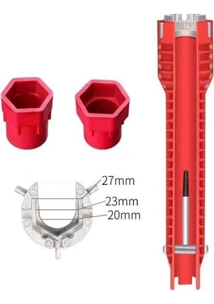 Eo X37E Çok Fonksiyonlu Anahtar Musluk Lavabo Takma Aleti, Besleme Somunları/kesme Vanaları/süzgeç Sepetleri/besleme Hattı Somunu/musluk Somunları (Yurt Dışından)