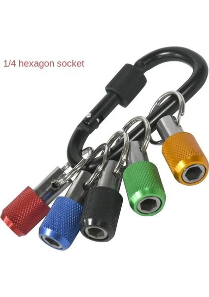 Gümüş Kırmızı 1 Adet 1/4 Inç Hex Shank Tornavida Uçları Tutucu Uzatma Çubuğu Matkap Vida Adaptörü Hızlı Bırakma Anahtarlık Kolay Değişim Onarım Araçları (Yurt Dışından) modelleri