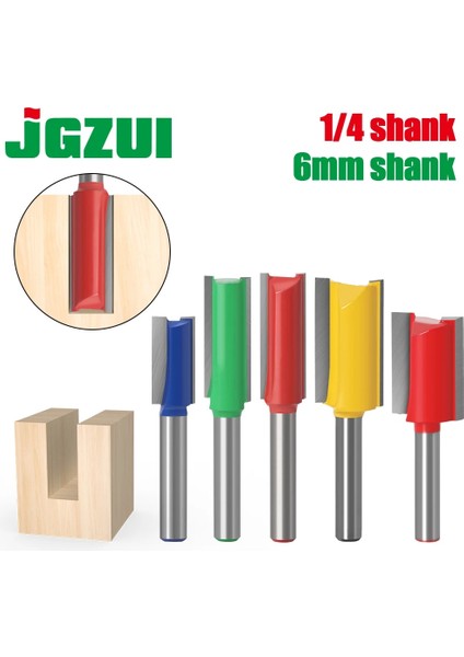 6.35MM Shank SHANK-11X30 1 Adet 1/4 6mm Shank Düz Bit Tungsten Karbür Tek Çift Flüt Yönlendirici Bit Ahşap Freze Kesici Ağaç Işleri Için (Yurt Dışından) fiyatları