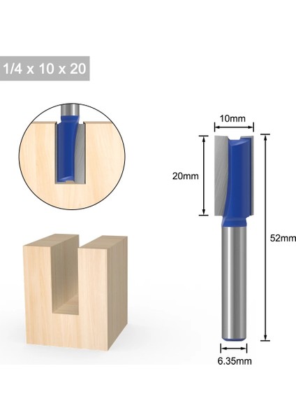 6.35MM Shank SHANK-11X30 1 Adet 1/4 6mm Shank Düz Bit Tungsten Karbür Tek Çift Flüt Yönlendirici Bit Ahşap Freze Kesici Ağaç Işleri Için (Yurt Dışından) fırsatları