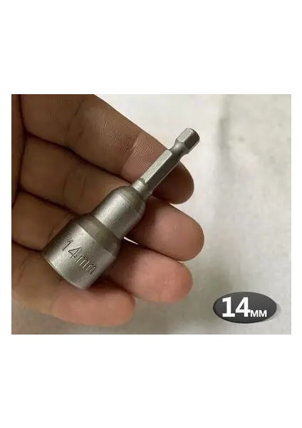 14MM Altıgen Bit Soket, Manyetik, 7mm Ila 19MM, 65MM Uzun, Altıgen Soket Anahtarı El / Elektrikli Matkap Için Darbeye Dayanıklı Soket (Yurt Dışından)