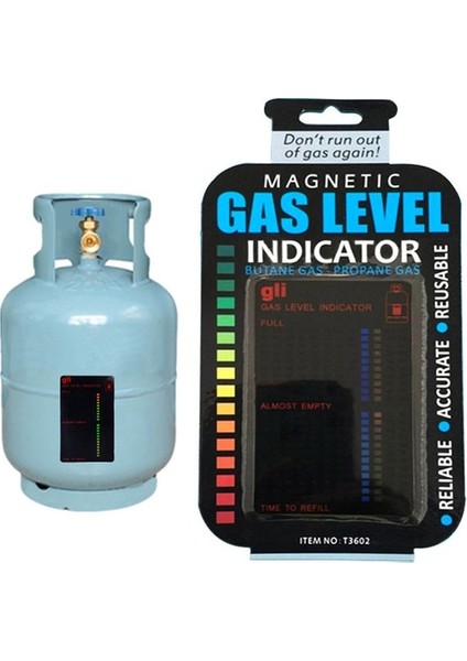 1 Propan Bütan Lpg Yakıt Gaz Tankı Seviye Göstergesi Manyetik Gösterge Karavan Şişesi Sıcaklık Ölçüm Çubuğu (Yurt Dışından)
