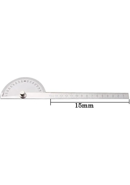 180 Derece Ayarlanabilir Iletki Çok Fonksiyonlu Paslanmaz Çelik Yuvarlak Başlı Açı Cetveli Matematik Ölçme Aracı (Yurt Dışından) fiyatları