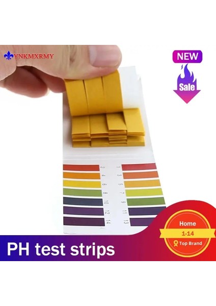 1 Adet 80 Şeritler/paket Ph Test Şeritleri Ph Ölçer Ph Denetleyici 1-14 Gösterge Turnusol Test Cihazı Kağıt Su Kirlilik Kiti Analizörleri Araçları (Yurt Dışından)