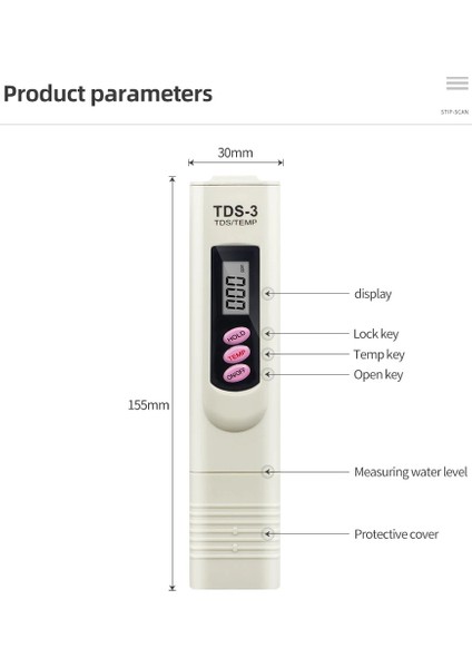 1 Adet Taşınabilir Kalem Taşınabilir Dijital Su Sayacı Filtresi Ölçüm Su Kalitesi Saflık Test Cihazı Tds Metre 15% Indirim (Yurt Dışından) fiyatları