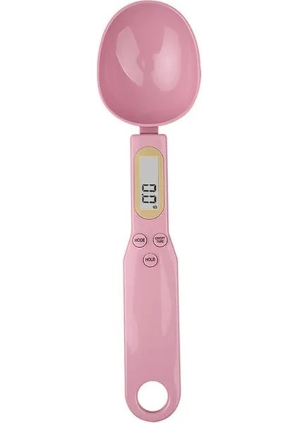 Pembe Elektronik Mutfak Terazisi 500G 0.1g LCD Dijital Gıda Unu Dijital Kaşık Ölçeği Mini Mutfak Aracı Süt Kahve Terazisi (Yurt Dışından)