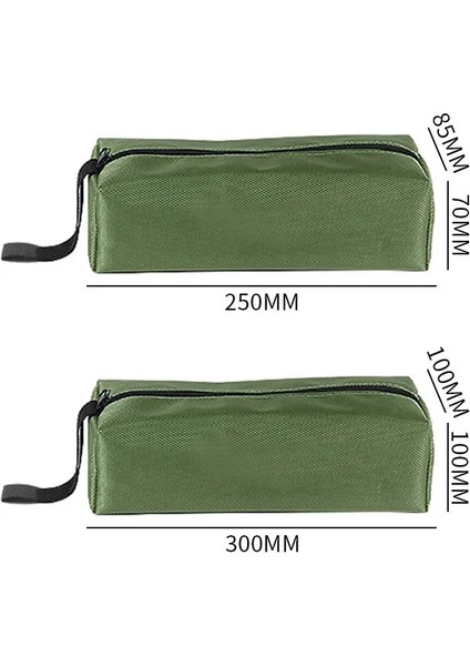 Kırmızı 25X8.5X7 cm El Alet Çantası Kalın Kanvas Çanta Küçük Aletler Için Tornavida Anahtarı Cımbız Matkap Ucu Organizatör Çantası Su Geçirmez Fermuar Kese (Yurt Dışından)