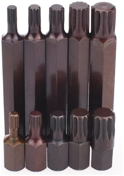M10-2 Adet (30MM) 10MM Shank Yıldız Tornavida Bit S2 Çelik Hex Shank 12 Noktalı Tornavida Bit M5-M12 Spline Elektrikli Tornavida Bit El Aletleri (Yurt Dışından) modelleri