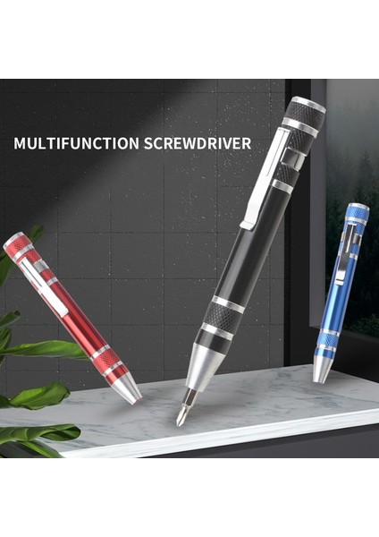 Siyah Çok Fonksiyonlu 8 In 1 Cep Hassas Mini Tornavida Kalem Onarım El Aletleri Seti Phillips Başlı Vida Bit (Yurt Dışından) fiyatları