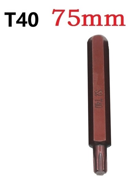 75MM-T40 Manyetik Torx Tornavida Uçları 30/75MM T20 T25 T30 T40 T45 T50 T55 Hex Shank Elektrikli Tornavida Bit Darbeli Tornavida (Yurt Dışından)