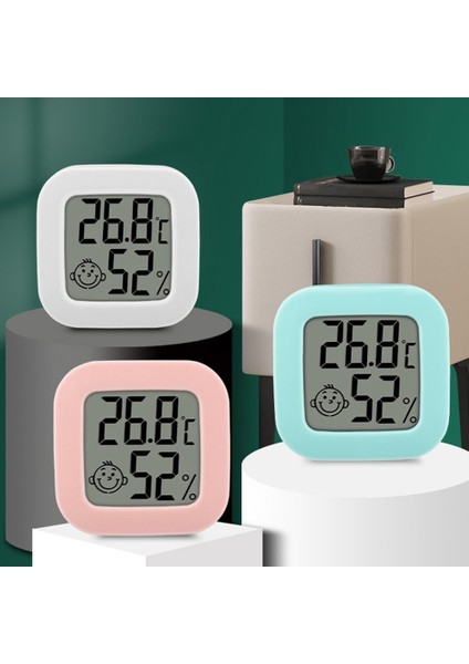 Tip H C-F Siyah Mini Iç Mekan Termometresi LCD Dijital Sıcaklık Odası Higrometre Ölçer Sensörü Nem Ölçer Iç Mekan Termometresi Sıcaklık (Yurt Dışından)