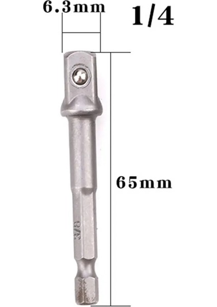 30MM 4 Adet Matkap Soket Adaptörü Darbeli Sürücü W/hex Shank Kare Soket Matkap Uçları Bar Uzatma 1/4 "el Alet Takımı Soketler (Yurt Dışından)