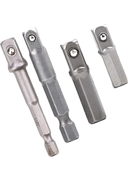 30MM 4 Adet Matkap Soket Adaptörü Darbeli Sürücü W/hex Shank Kare Soket Matkap Uçları Bar Uzatma 1/4 "el Alet Takımı Soketler (Yurt Dışından)