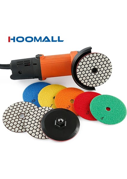 Rastgele Renk 200GRIT 4 Inç Parlatma Pedi Elmas Kuru/ıslak Zımpara Taşlama Diski 50-200 Grit Taşlama Aracı Granit Mermer Taş Taşlama Aşındırıcı (Yurt Dışından)