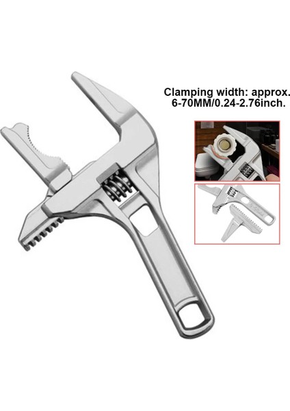 Gümüş Banyo Sıhhi Tesisat Anahtarı Kısa Saplı Tamir Büyük Açılış Anahtarı Havzası Lavabo Çok Fonksiyonlu Musluk Boru Boru El Aleti (Yurt Dışından) fiyatları