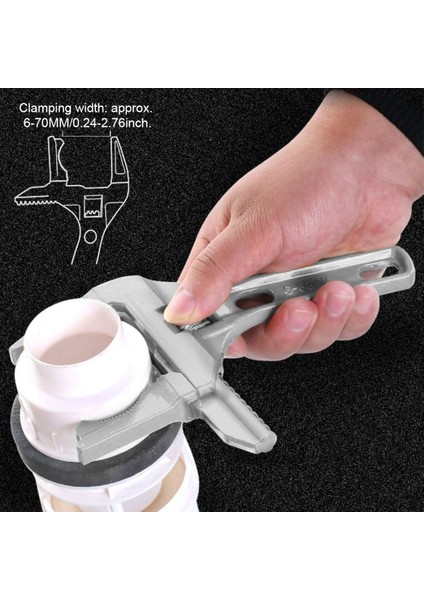 Gümüş Banyo Sıhhi Tesisat Anahtarı Kısa Saplı Tamir Büyük Açılış Anahtarı Havzası Lavabo Çok Fonksiyonlu Musluk Boru Boru El Aleti (Yurt Dışından) modelleri