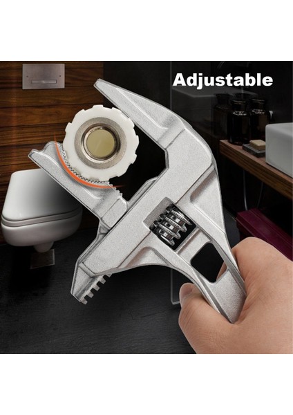 Gümüş Banyo Sıhhi Tesisat Anahtarı Kısa Saplı Tamir Büyük Açılış Anahtarı Havzası Lavabo Çok Fonksiyonlu Musluk Boru Boru El Aleti (Yurt Dışından) fırsatları