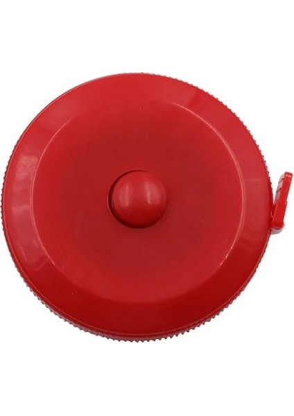 Kırmızı Cep Plastik Yuvarlak Mezura Tapeline Mezura Cetvel Dikiş Aracı Mini 1.5 M Gadget Cetvel Bant (Yurt Dışından)