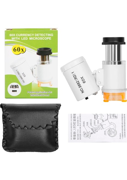 Siyah 60X Mini Mikroskop Cep Büyüteç, 2 LED Işık ile Kuyumcular Saatçiler Gemologlar Için 1 Uv Işık Ayarlanabilir Odak Uzaklığı (Yurt Dışından) fırsatları