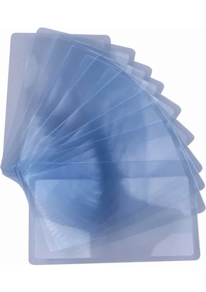 7 Adet Yakınlaştırma 3 Kez 80MM 7 Adet Kart Boyutu Ultra Ince Kredi Kartı 3 x Büyüteç Büyütme Büyüteç Okuma Için Fresnel Lens NG4S (Yurt Dışından)