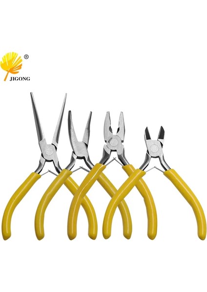 F Ekipman Seti Uzun Iğne Yuvarlak Burun Kesme Tel Pense Takı Yapımı Için Dıy Aracı Aksesuarları (Yurt Dışından) fiyatları