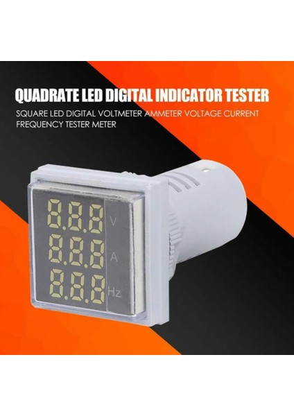 Mavi LED Dijital Ekran Voltmetre Ampermetre Gerilim Akım Frekans Test Cihazı Metre 10A Dijital Voltmetre Ampermetre Çift Ekran (Yurt Dışından) indirimleri