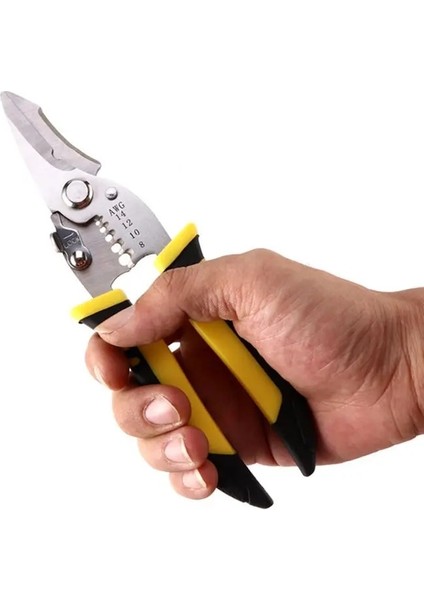 SP01 Çok Fonksiyonlu Tel Stripper Pense Kablo Kesici Sıkma Sıyırma El Aleti Q84D (Yurt Dışından) fiyatları