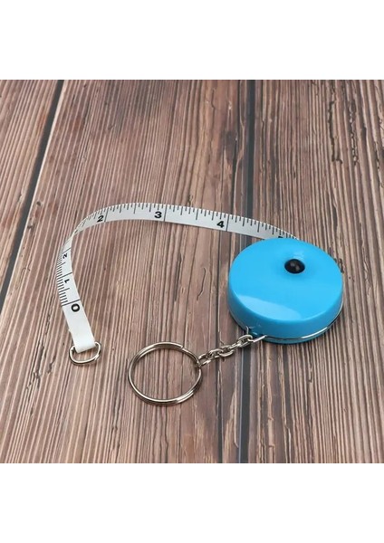 Mavi 150 Cm/60 Inç Taşınabilir Mezura Geri Çekilebilir Cetvel Zanaat Terzi Ölçme Dikiş Araçları Aksesuarları (Yurt Dışından)