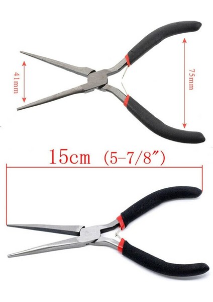 150MM Mini Pense Paslanmaz Çelik Yuvarlak Düz Uzun Burun Bükülmüş Kargaburun Sıkma Kablo Kesiciler Takı Yapımı Için El Aleti (Yurt Dışından) fırsatları
