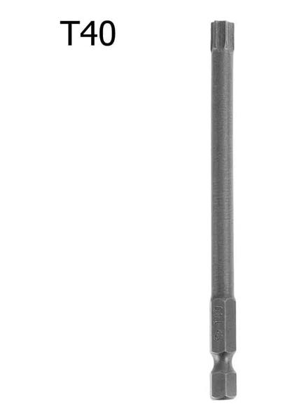 T40 1 Adet Torx Tornavida Bit 1/4 ''shank Hex Rüzgar Matkap Kafası 100MM Vida Anahtarı Manyetik Yıldız T8 T10 T15 T20 T25 T27 T30 T40 (Yurt Dışından)