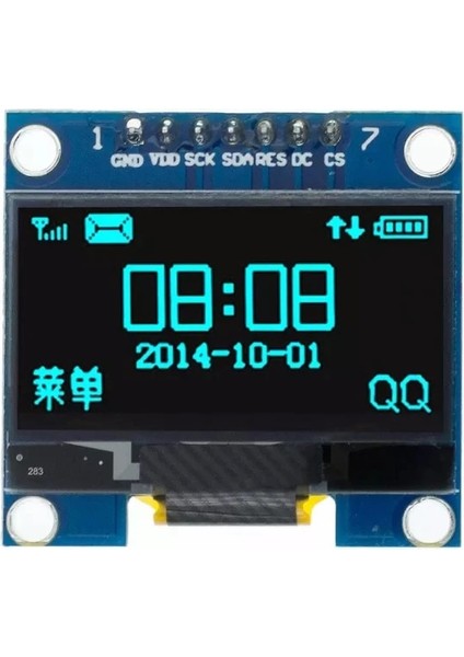 7pinspı-Mavi 1.3 "oled Modülü 1.3 Inç Ekran Modülü Beyaz/mavi 128X64SPI/IIC I2C Iletişim Renkli 1.3 Inç OLED LCD LED Ekran Modülü (Yurt Dışından)