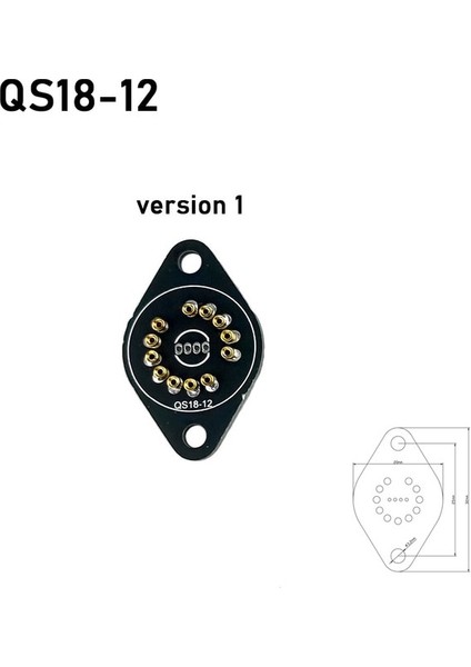 QS18-12 -1 Nixie Tüp Tutucu Soketi In-14 In-12 In-18 In-8-2 QS18-12 In-8 In-19 Iv-11 Iv-17 Kızdırma Tüpü Için Fiş Saat IN18 IN14 In8 (Yurt Dışından)