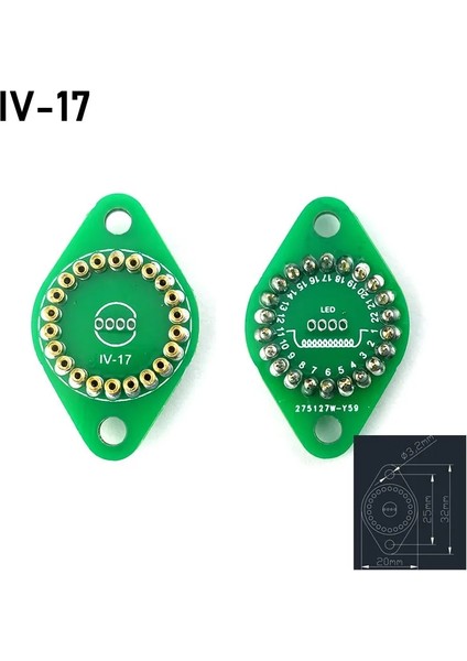 QS18-12 -1 Nixie Tüp Tutucu Soketi In-14 In-12 In-18 In-8-2 QS18-12 In-8 In-19 Iv-11 Iv-17 Kızdırma Tüpü Için Fiş Saat IN18 IN14 In8 (Yurt Dışından) indirimleri