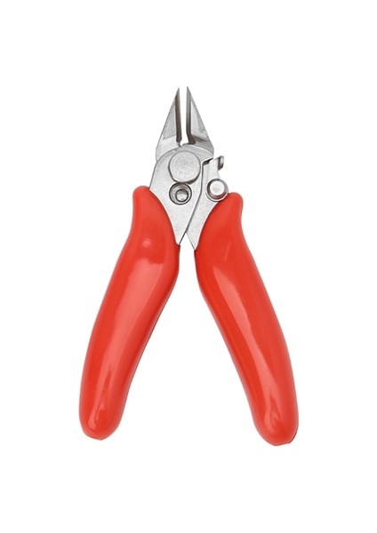 Kırmızı Çapraz Pense Mini Tel Gömme Kesici 3.5 Inç Mikro Çapraz Kesme Pensesi Teller Yalıtım Kauçuk Saplı Model Pense (Yurt Dışından)