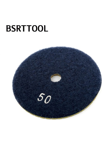 400 Bsrttool 4 "ıslak Esnek Elmas Parlatma Pedi Granit Mermer Beton Taş Cila Disk Parlatma Taşlama Tekerleği (Yurt Dışından)