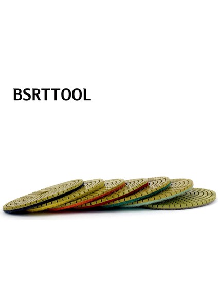 400 Bsrttool 4 "ıslak Esnek Elmas Parlatma Pedi Granit Mermer Beton Taş Cila Disk Parlatma Taşlama Tekerleği (Yurt Dışından)