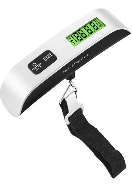 LCD Bagaj Ölçeği Taşınabilir Bagaj Ölçeği LCD Ekran Ölçeği Dijital 50 kg 10G Elektronik Bagaj Asılı Bavul Seyahat Ağırlığı Bagaj Ağırlığı Aracı (Yurt Dışından)