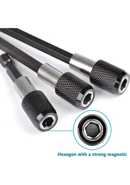 60MM 100MM 1/4 Inç Hex Shank Hızlı Açılan Tornavida Manyetik Bit Tutucu Ayarlanabilir Yaka Uzatma Çubuğu 100MM 150MM Yenileme (Yurt Dışından) fiyatları
