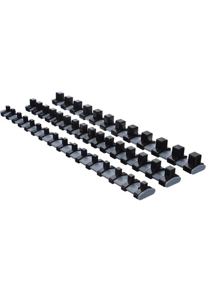Gümüş 3 Adet Soket Düzenleyici Tepsi 340 mm Soket Tutucu 1/4 "3/8" 1/2 "lokma Anahtar Organizatör 2022 Yeni 1 Takım Ev Alet Depolama Malzemeleri (Yurt Dışından)