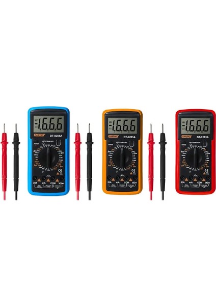 Mavi Aneng DT-9205A Dijital Voltmetre Akım Gerilim Ölçer Direnç Test Cihazı (Yurt Dışından) modelleri