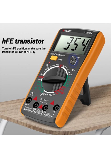 Kırmızı DT9205A LCD Dijital Multimetre Taşınabilir Ac Dc Volt Voltmetre Ampermetre Ohm Gerilim Kapasite Direnç Test Cihazı Ölçer (Yurt Dışından) modelleri