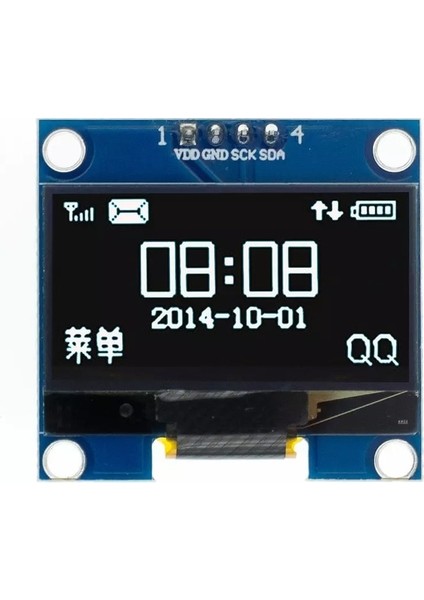 4pinııc-Beyaz 1.3 "oled Modülü 1.3 Inç Ekran Modülü Beyaz/mavi 128X64SPI/IIC I2C Iletişim Renkli 1.3 Inç OLED LCD LED Ekran Modülü (Yurt Dışından)