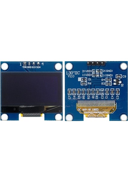 4pinııc-Beyaz 1.3 "oled Modülü 1.3 Inç Ekran Modülü Beyaz/mavi 128X64SPI/IIC I2C Iletişim Renkli 1.3 Inç OLED LCD LED Ekran Modülü (Yurt Dışından) modelleri