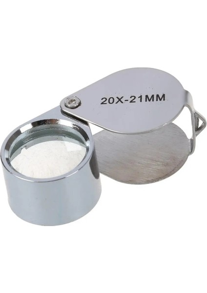 Gümüş 20X Mini 30X Cam Büyüteç Büyüteç Kuyumcu Göz Takı Büyüteç Döngü 30*21MM Üçlü Kuyumcular Gözlük Camı (Yurt Dışından) modelleri